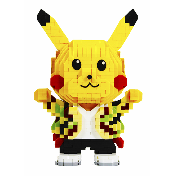 Rompecabezas 3D Mini Bloques Pikachu con chamarra