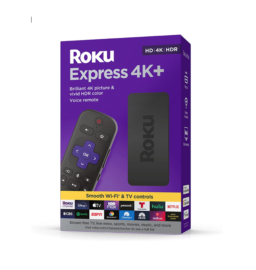 Dispositivo de Transmision Roku Express 4k+  Hdr con control De Voz 3941r Hdmi