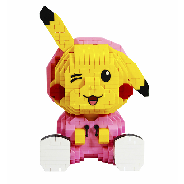 Rompecabezas 3D mini bloques pikachu con pants