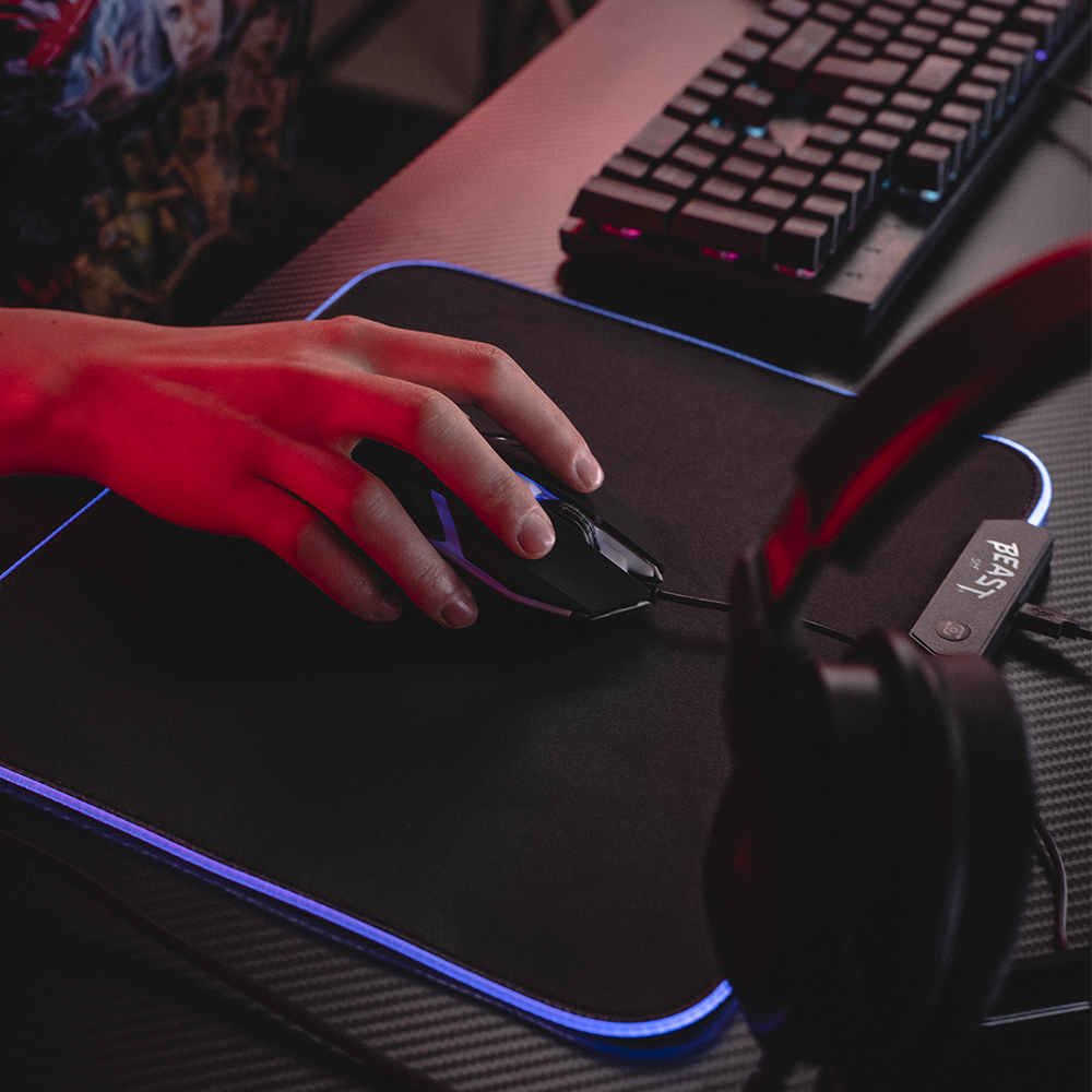 Mouse Gamer Con Luz Beast Abysmal Arsenal Force Stf