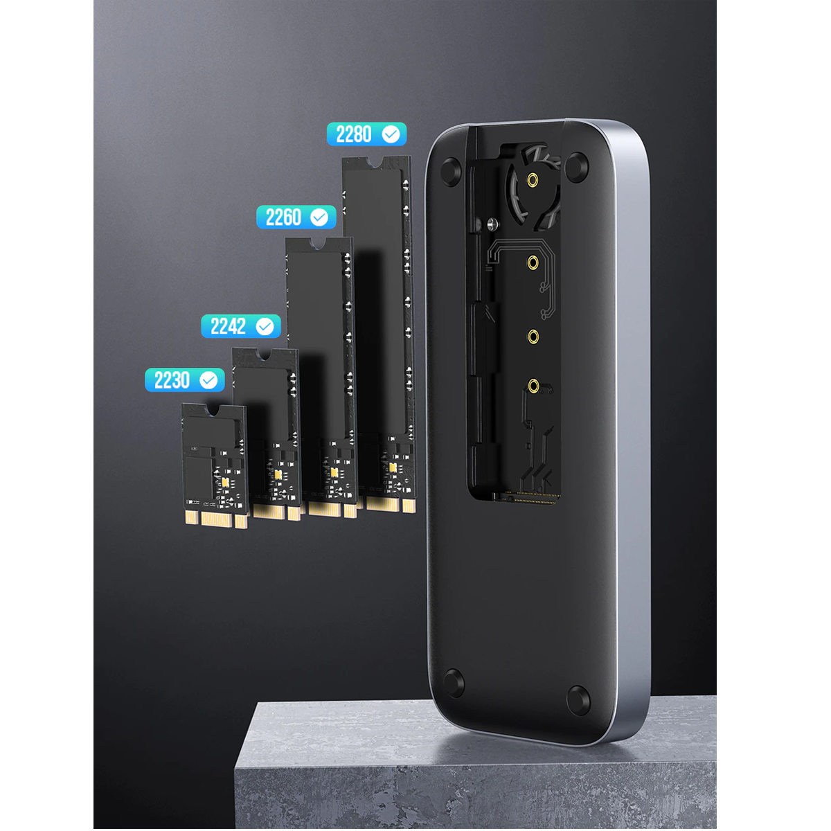 Ugreen hub 6 en 1 con ranura para ssd m.2