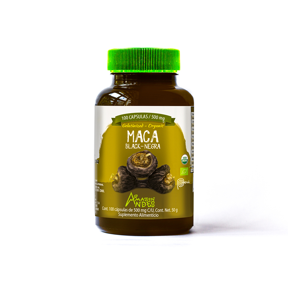 Maca Negra Orgánica en Cápsulas (original de Perú)