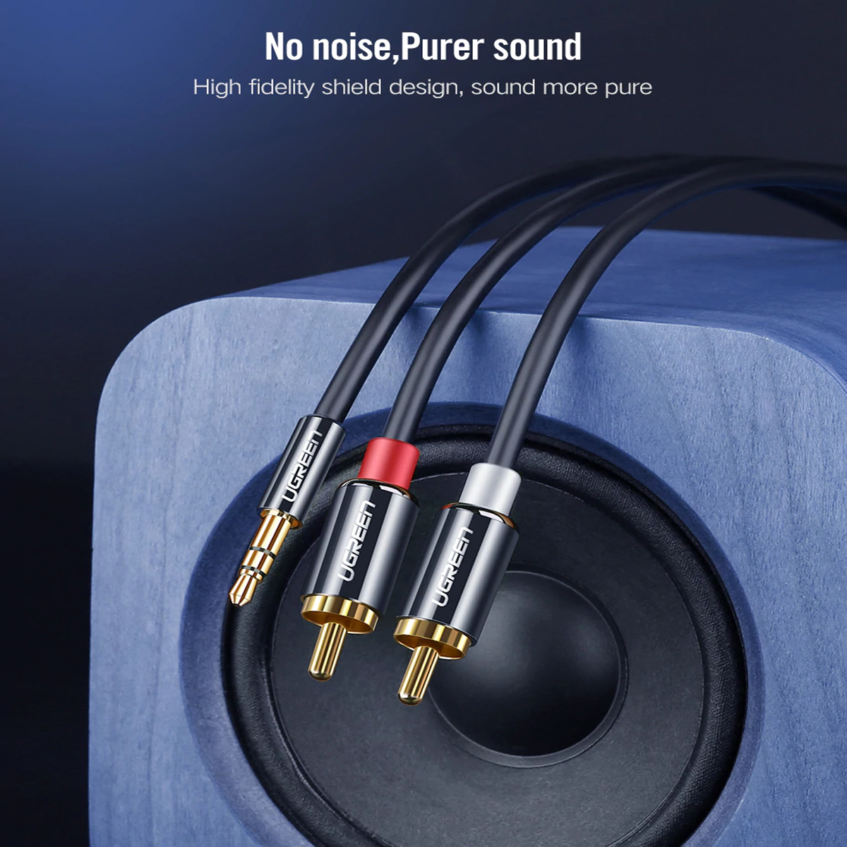 Ugreen Cable RCA a plug 3.5mm de 3mts de largo