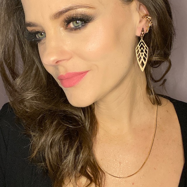 Aretes Largos Modernos Bañados en oro 18K-Dorados