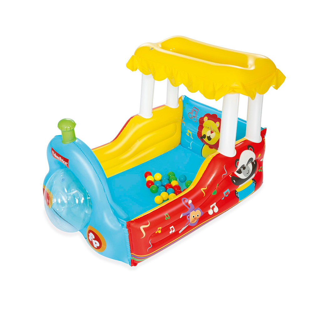 Alberca De Pelotas Inflable Fisher Price Trenecito Didáctico Multicolor