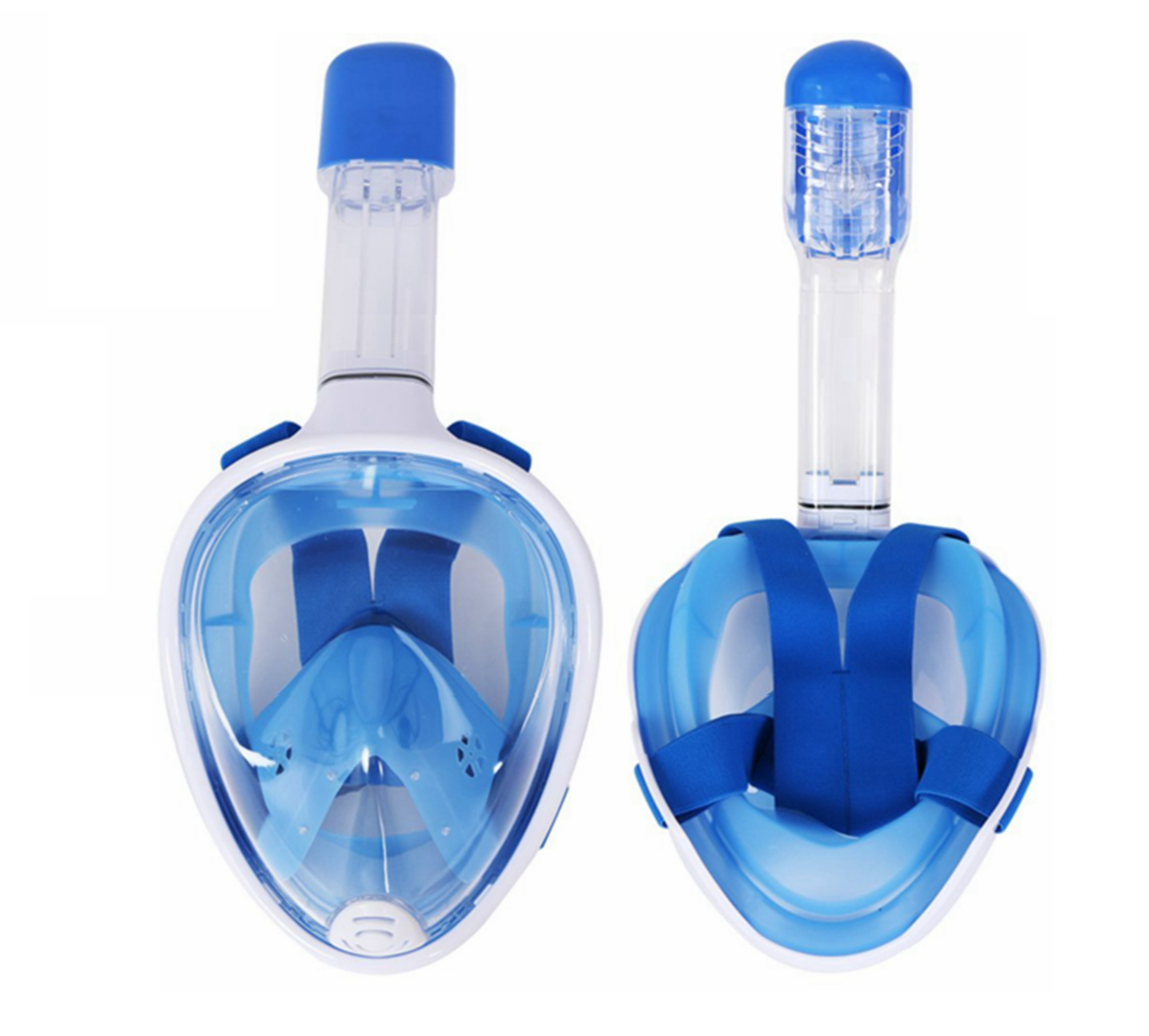 Máscara de Snorkel- Buceo Azul con Anti-Empañante Talla Grande