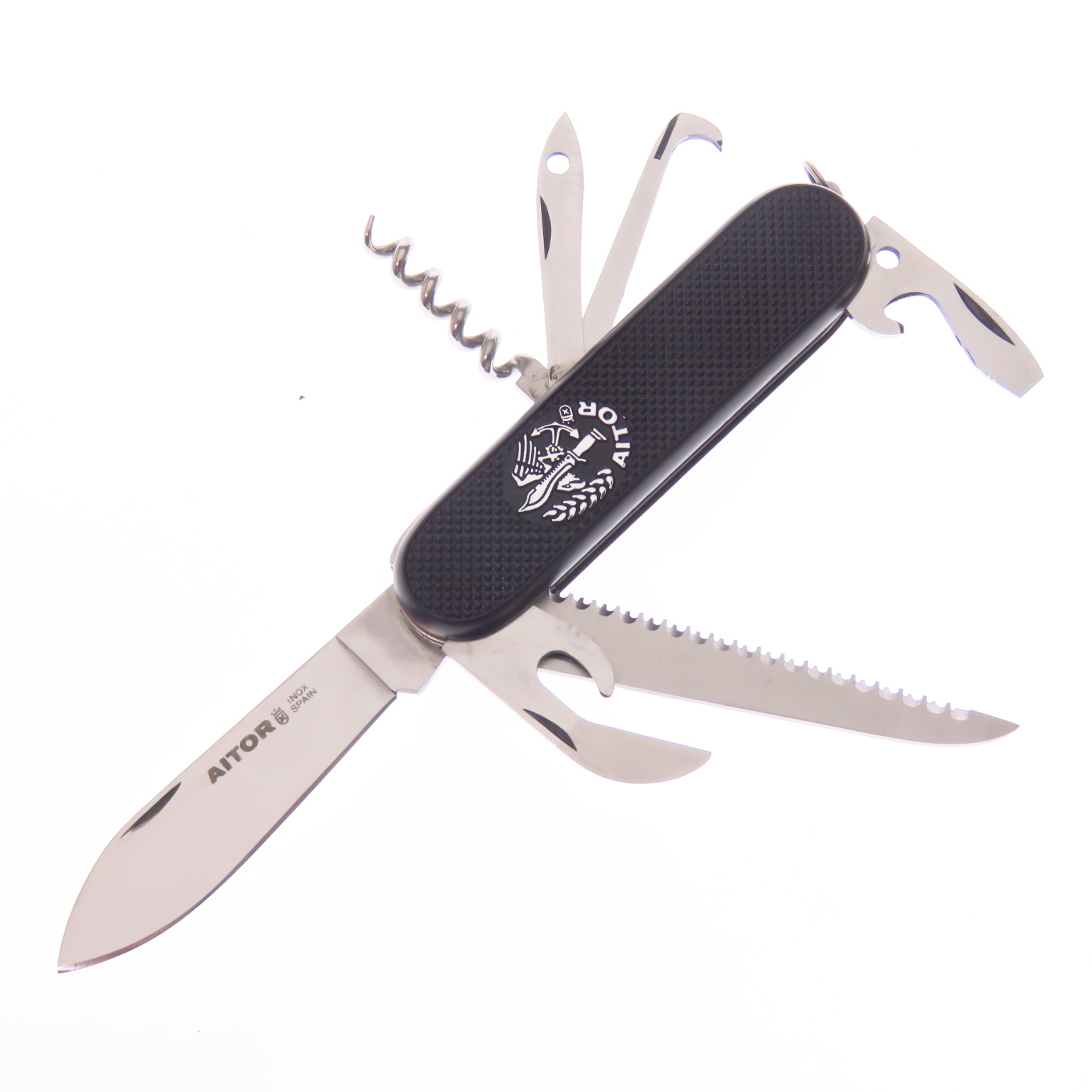 Ai16000 Aitor Gran Montañero Navaja Muti Herramienta C Negro