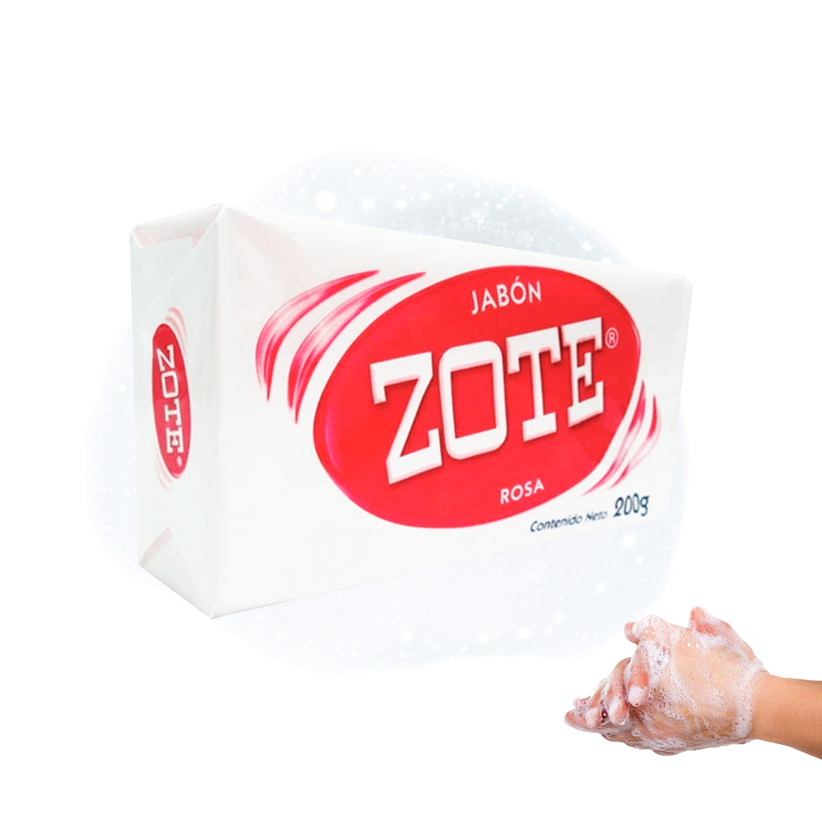 Jabón Zote En Barra Rosa 200g
