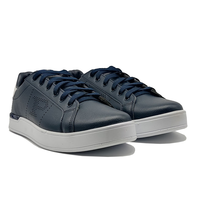 Tenis Polo HPC 1045 Azul Marino Blanco Hombre Casual Comodo Original