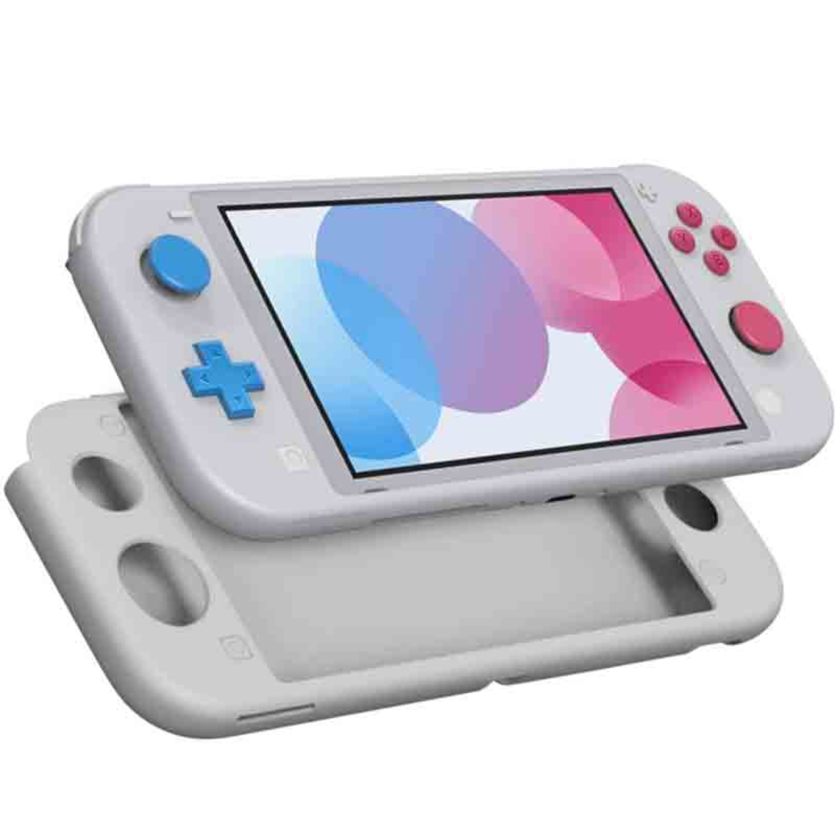 Funda Silicona (Gris) Compatible con Nintendo Switch Lite 
