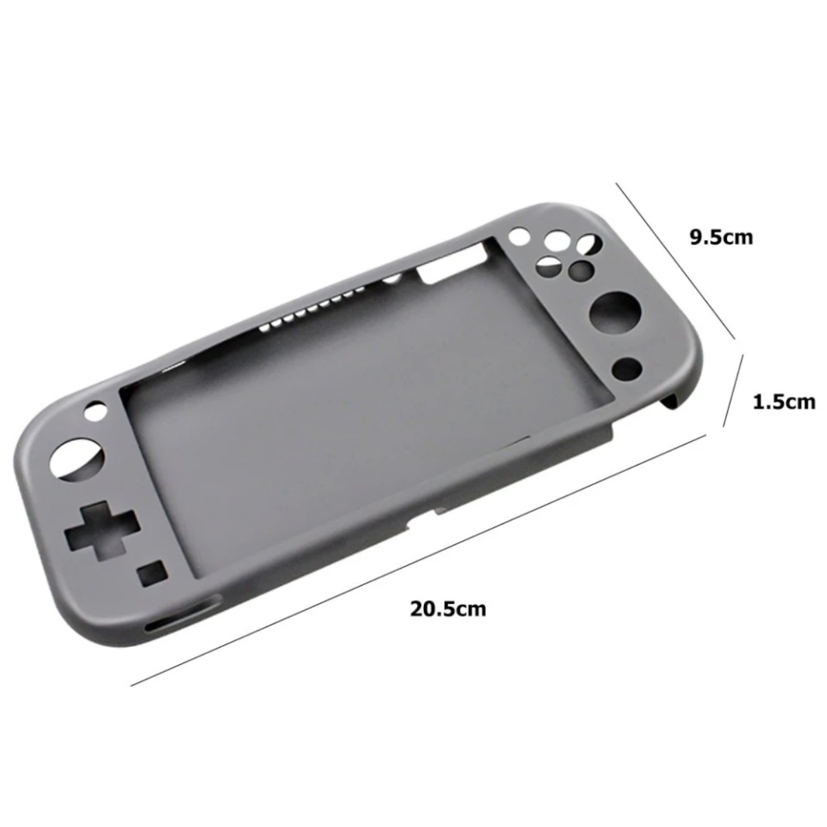 Funda Silicona (Gris) Compatible con Nintendo Switch Lite 