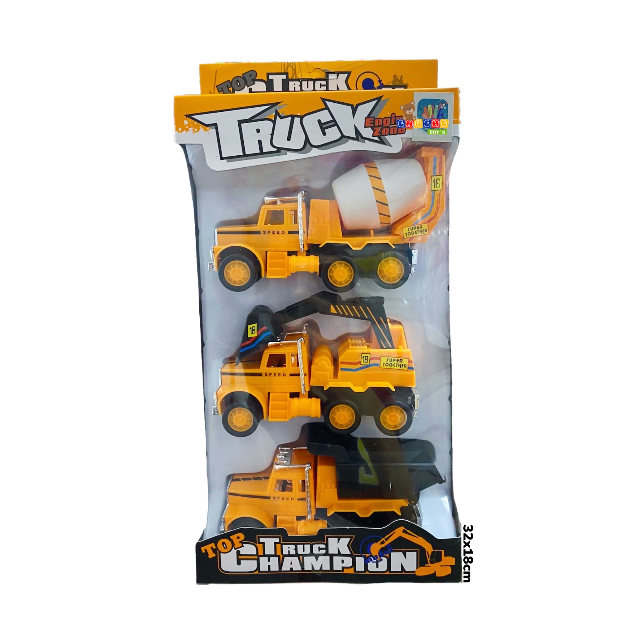 Carros De Construcción Fricción Colección Juguete 3en1