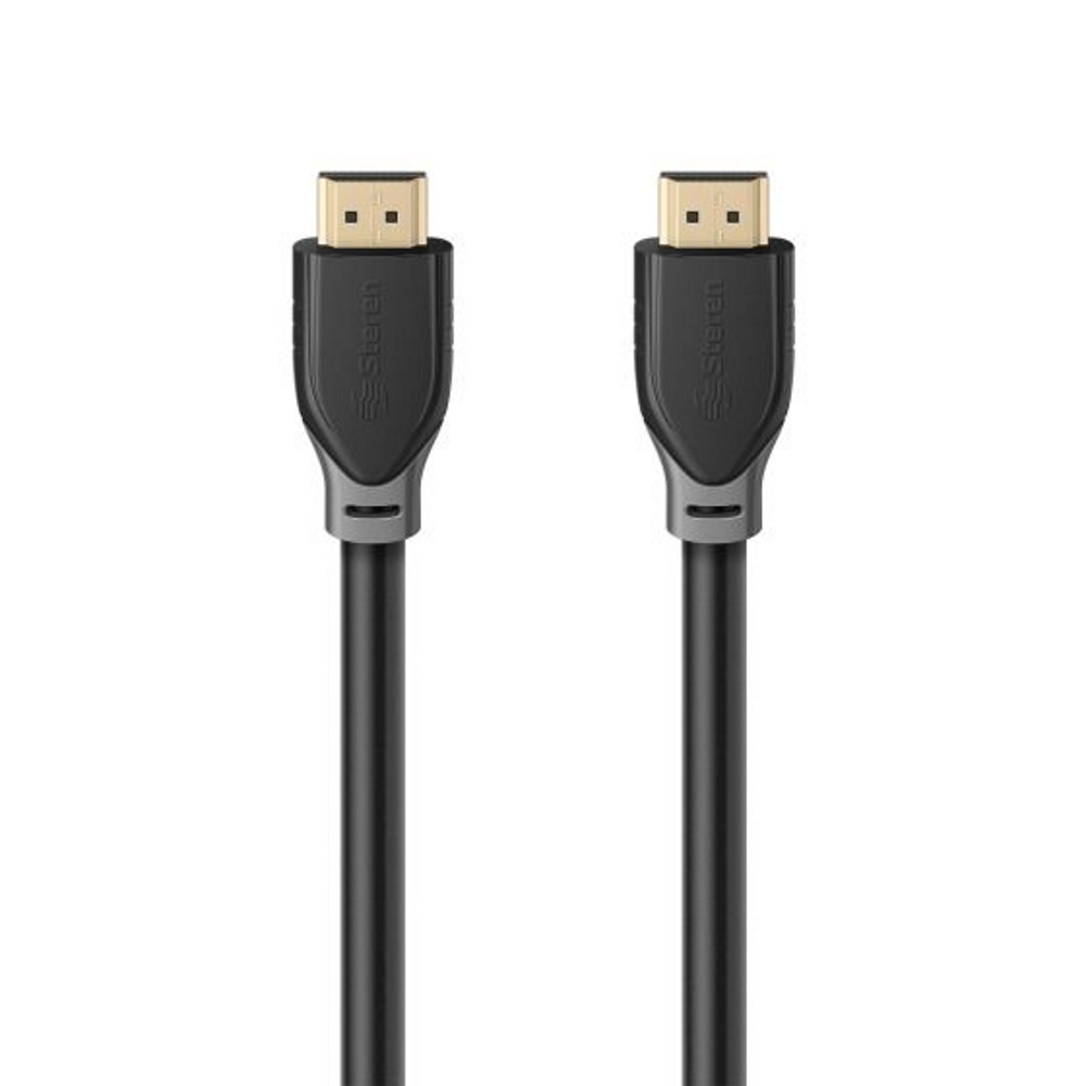 Cable HDMI Negro Versión 2.0 4K 60Hz Alta Velocidad Steren 