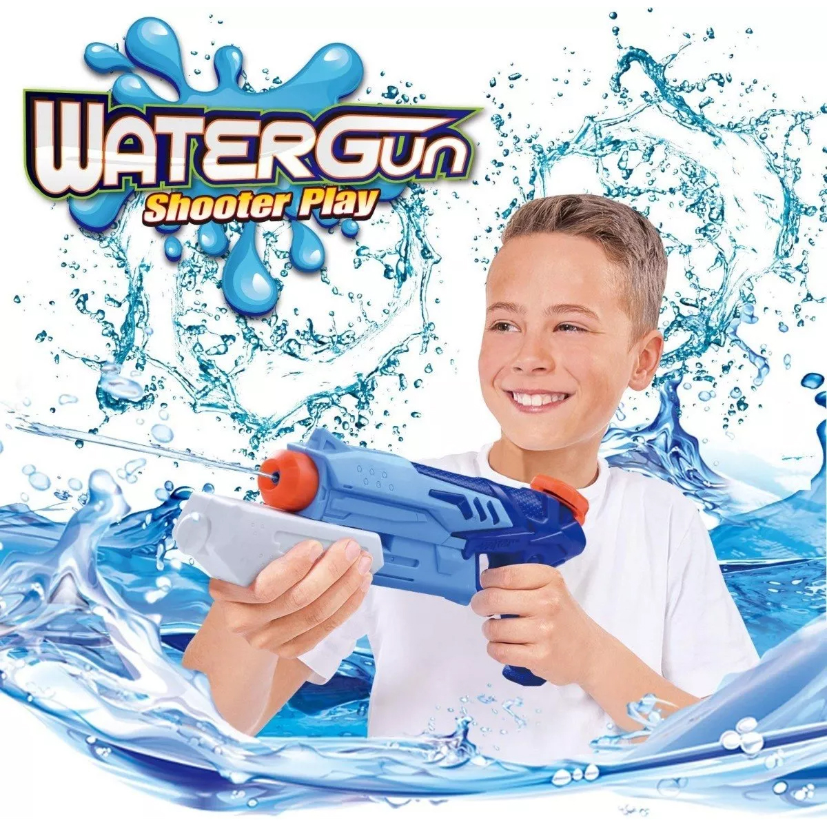 2 Pistolas de Agua Pistolas juguetes Playa Lanzador Niños Divertido