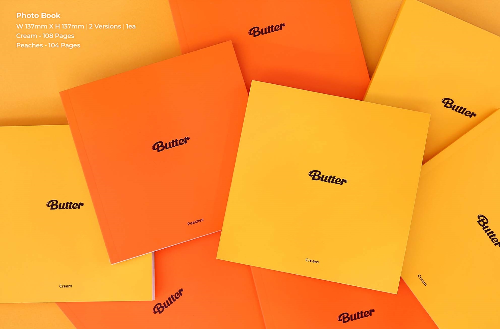 BTS - Butter (Versión Peaches - Naranja) Album kpop