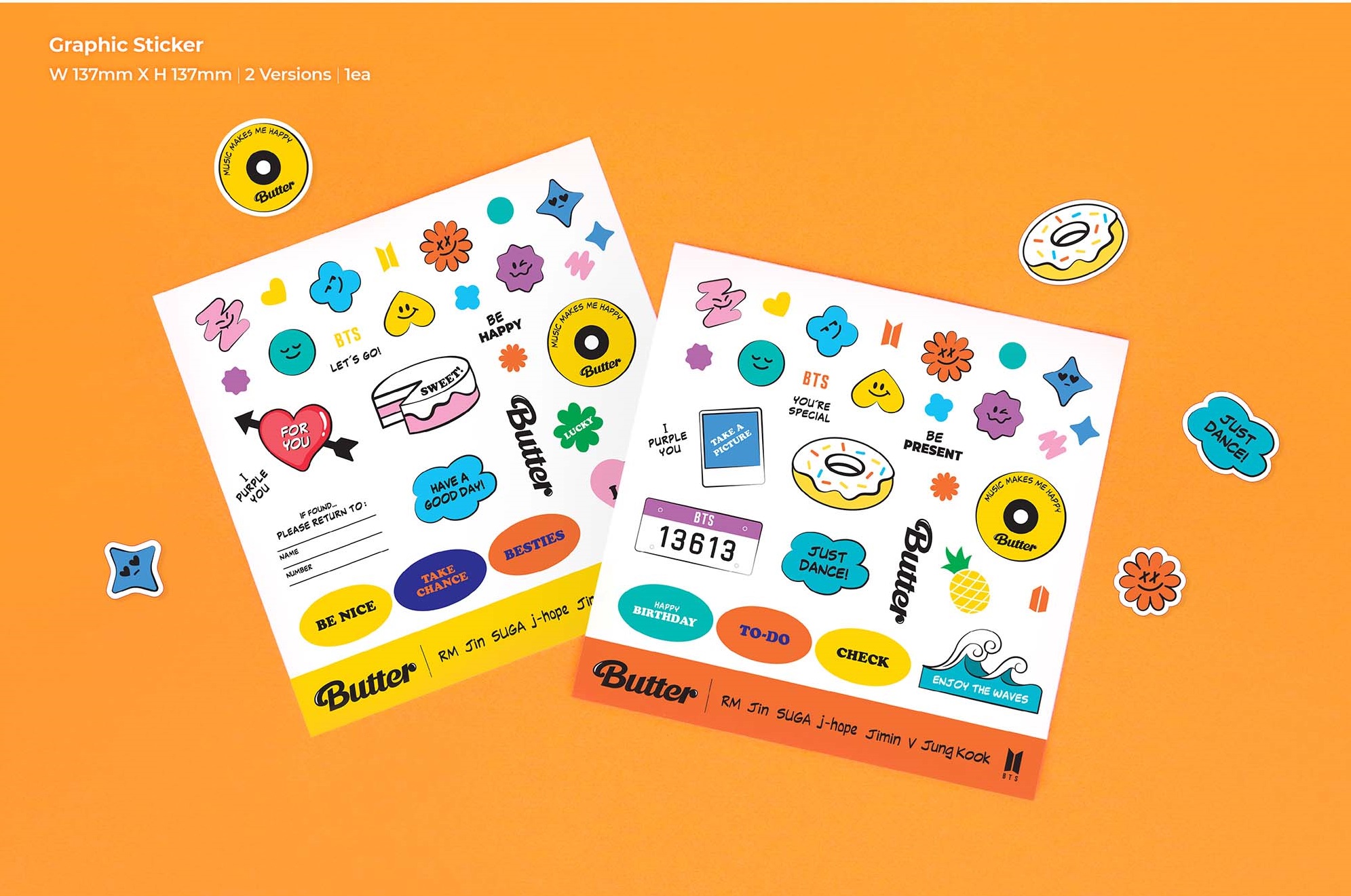 BTS - Butter (Versión Peaches - Naranja) Album kpop