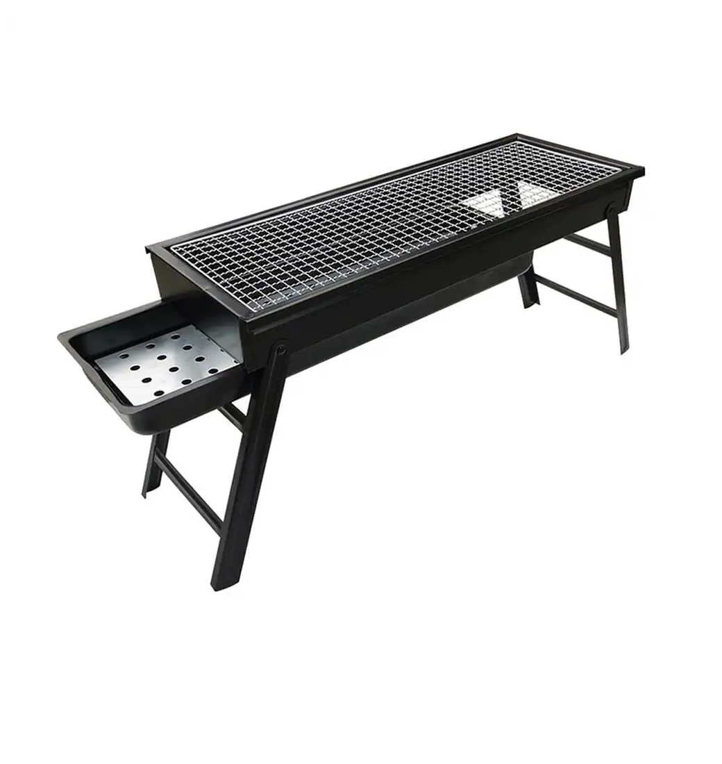 Brasero parrilla rectangular portátil para asar