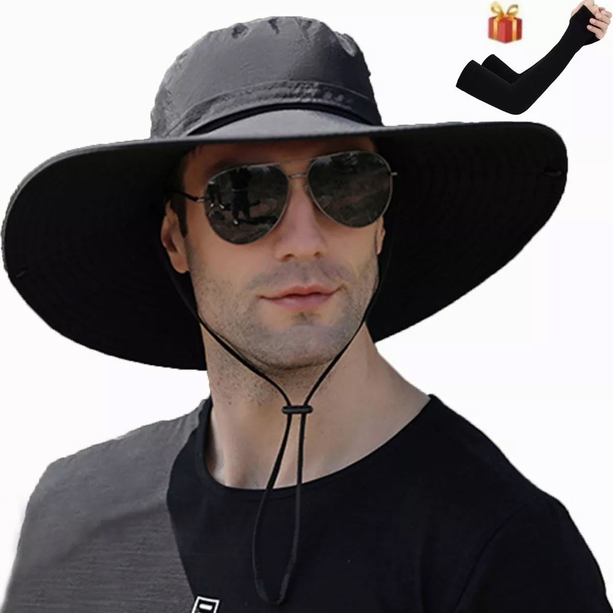 Sombrero De Sol Para Hombre Exterior , Upf 50+ De Cúpula Calor Campo.