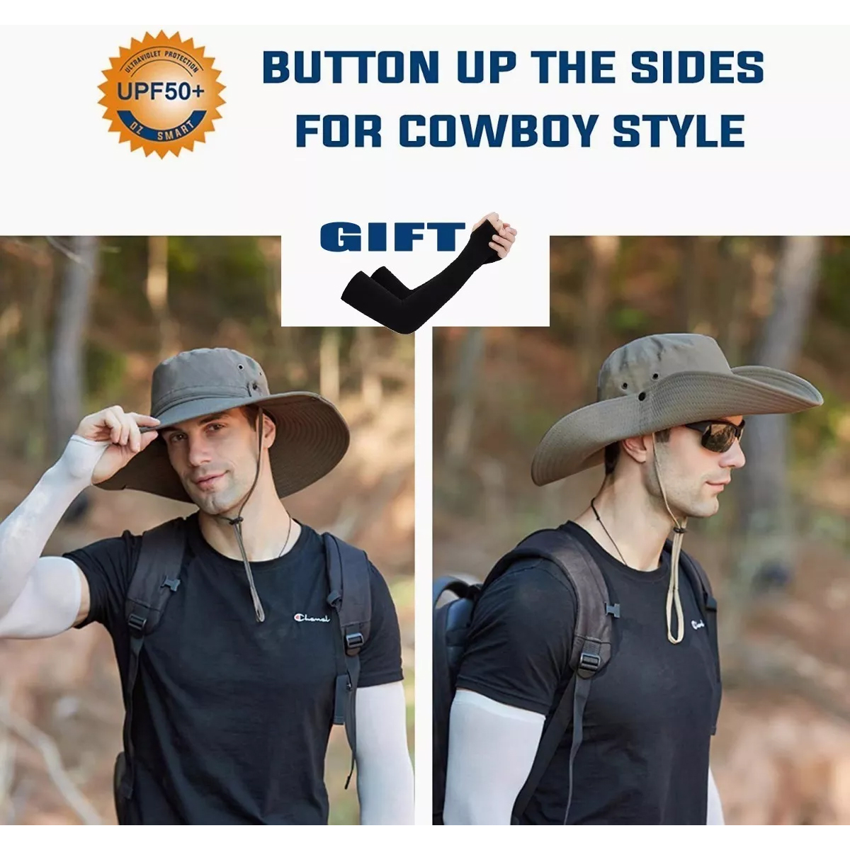 Sombrero De Sol Para Hombre Exterior , Upf 50+ De Cúpula Calor Campo.