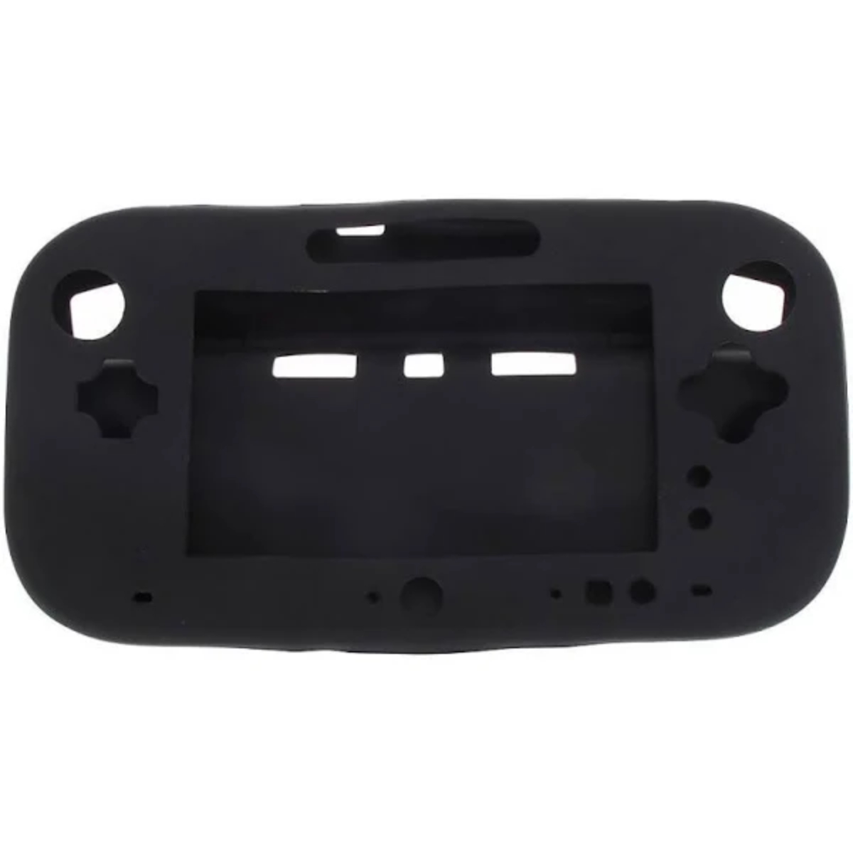 Funda Silicona Compatible Wii U (Negra)
