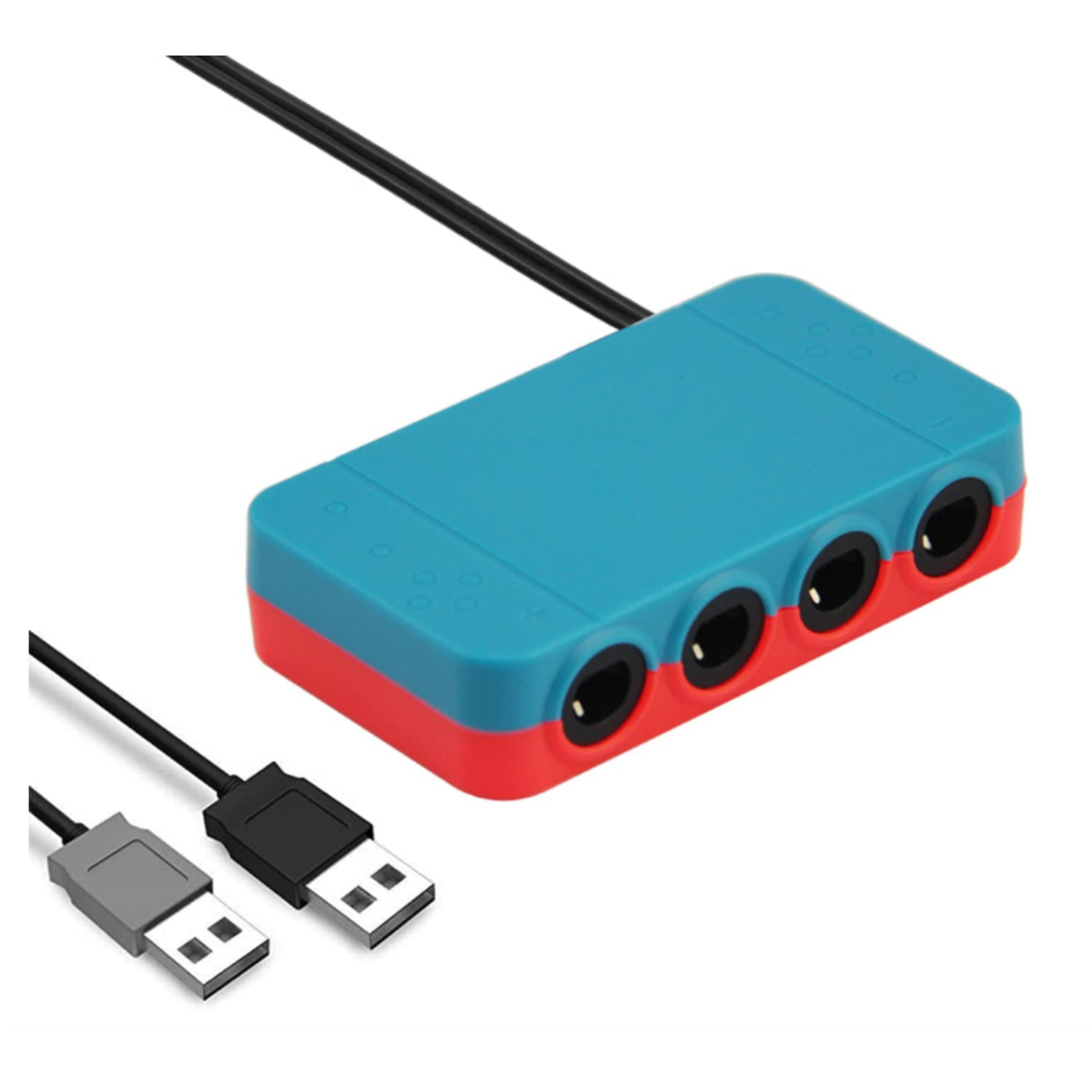 Gamecube Adaptador Control (Neón) Para PC / Wii U / Nintendo Switch