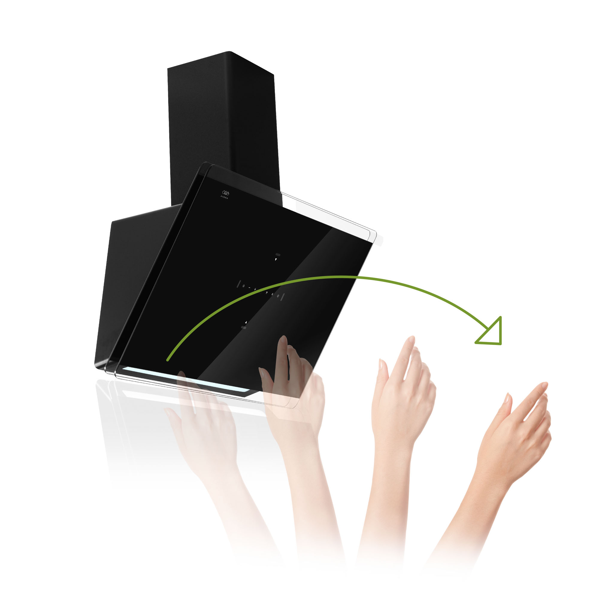 AVERA Campana Extractora De Pared 80 CM Touchless CEV80T 