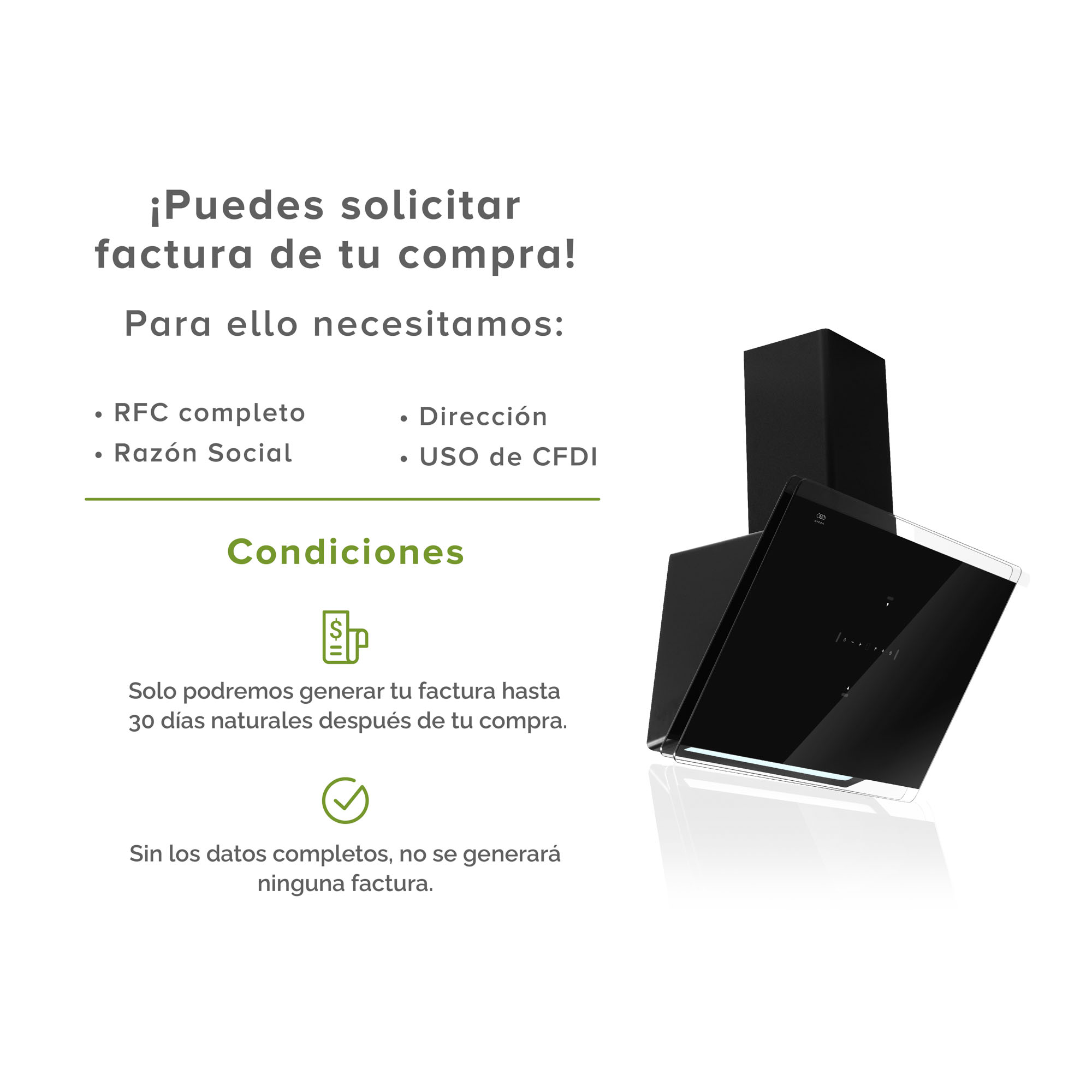 AVERA Campana Extractora De Pared 80 CM Touchless CEV80T 