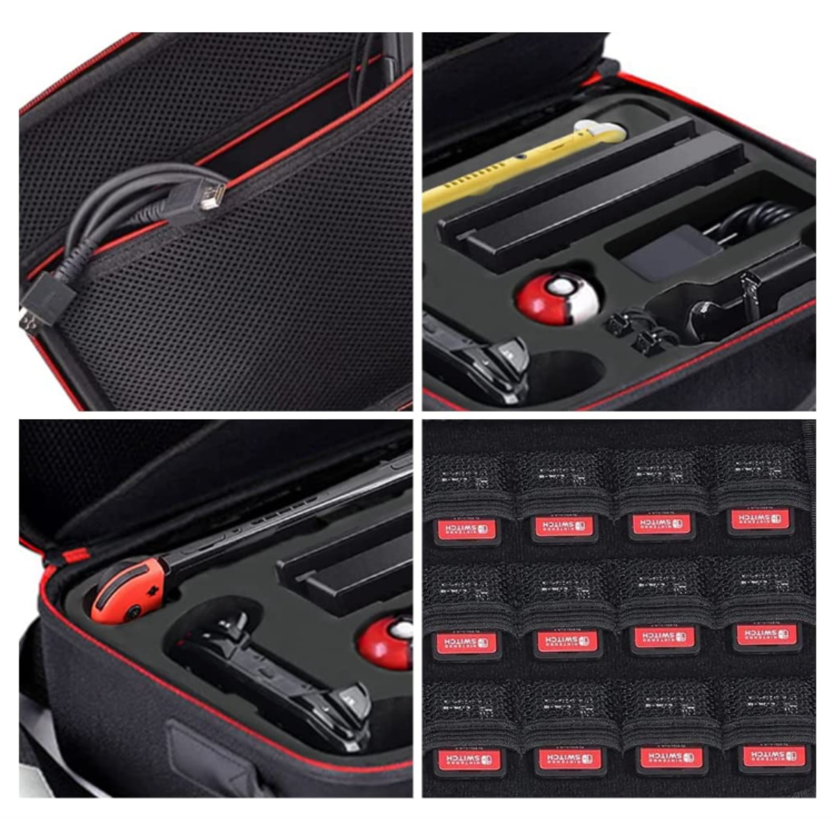 Estuche Completo Viajero (Negro) Compatible con Nintendo Switch OLED