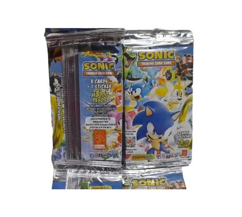 Paquete con 50 Sobres de Sonic Trading Cards - Figurarte