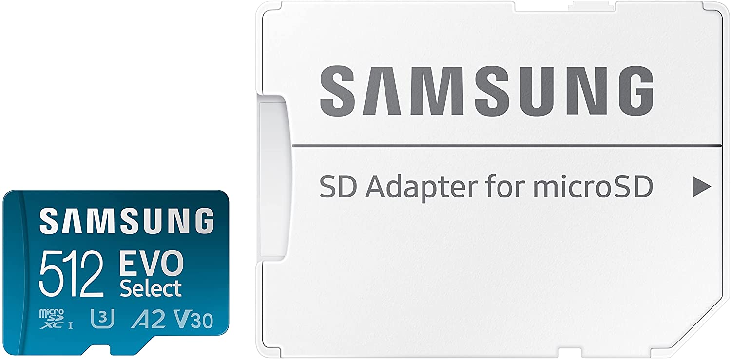 Memoria microSD 512GB Samsung Evo Select Clase 10 4K UHD