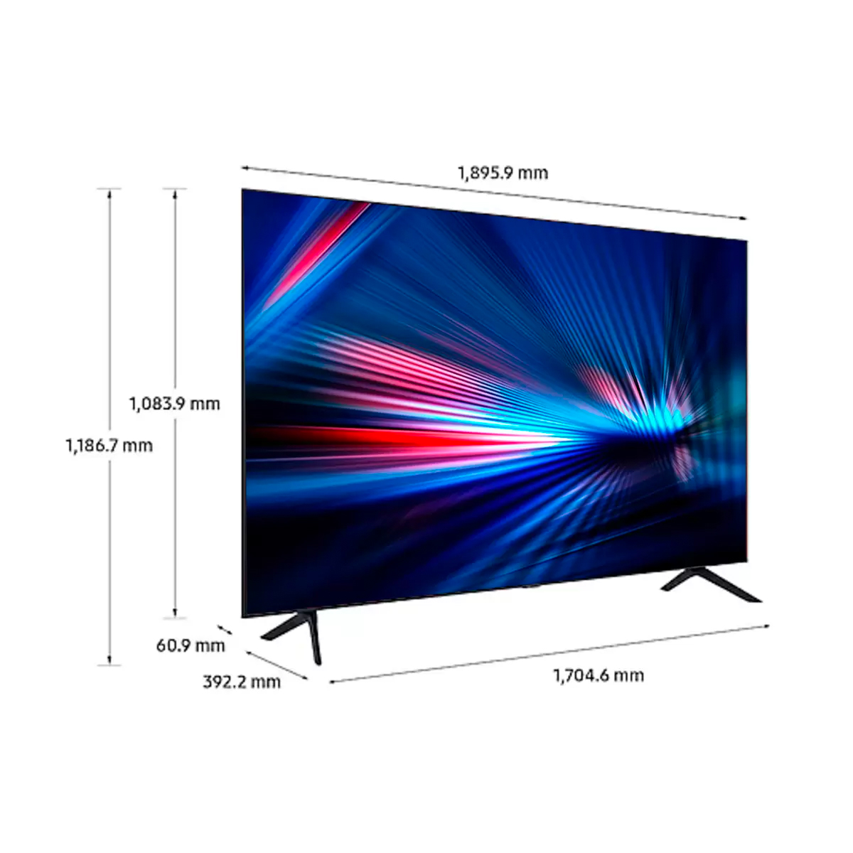 Pantalla Samsung Smart TV UN85AU7000FXZX 85" UHD 4K