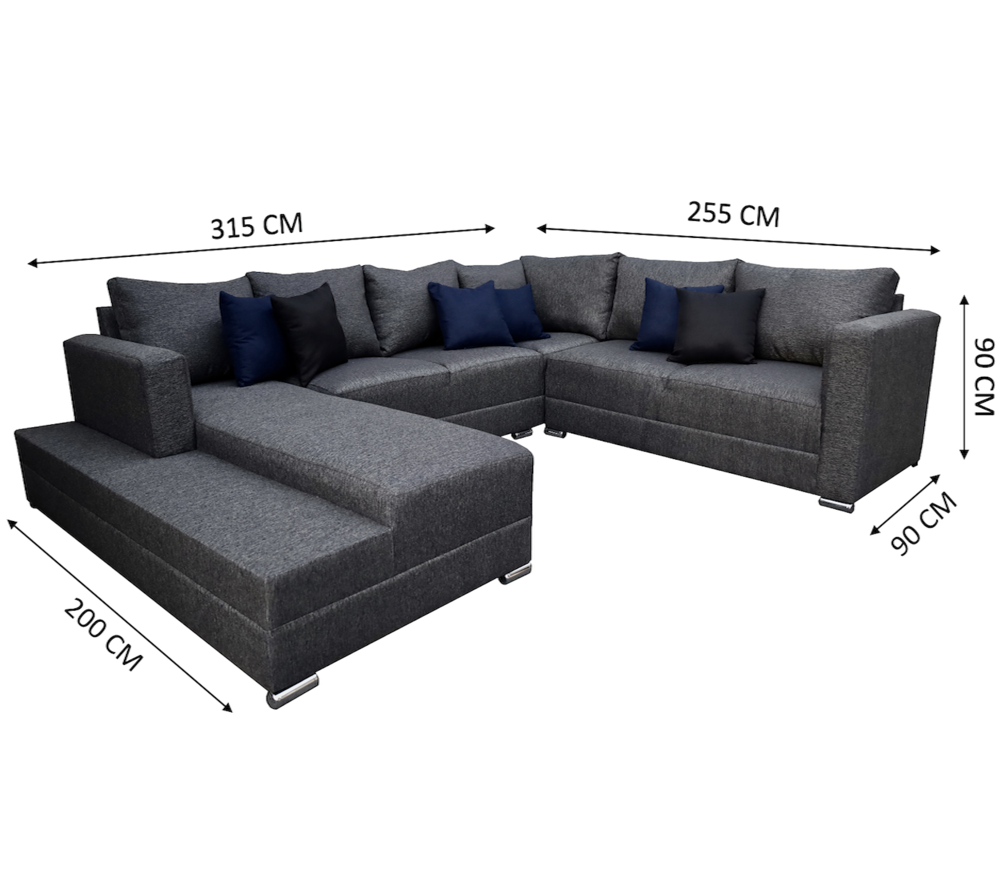 Sala Modular Corbel - En "U", 4 Salas en 1, Sala Esquinera, El Bazar Store