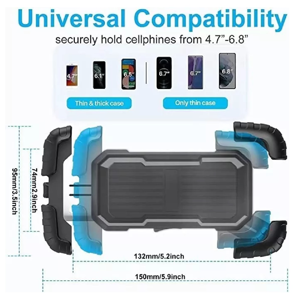 Soporte Para Celular Moto/bicicleta, Base Porta Teléfono360