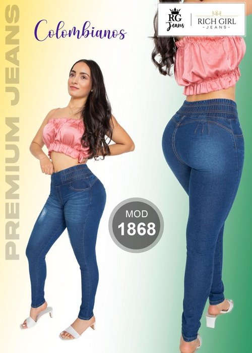 Jeans Dama Pantalones Mujer STRECH Colombiano Levanta Pompa