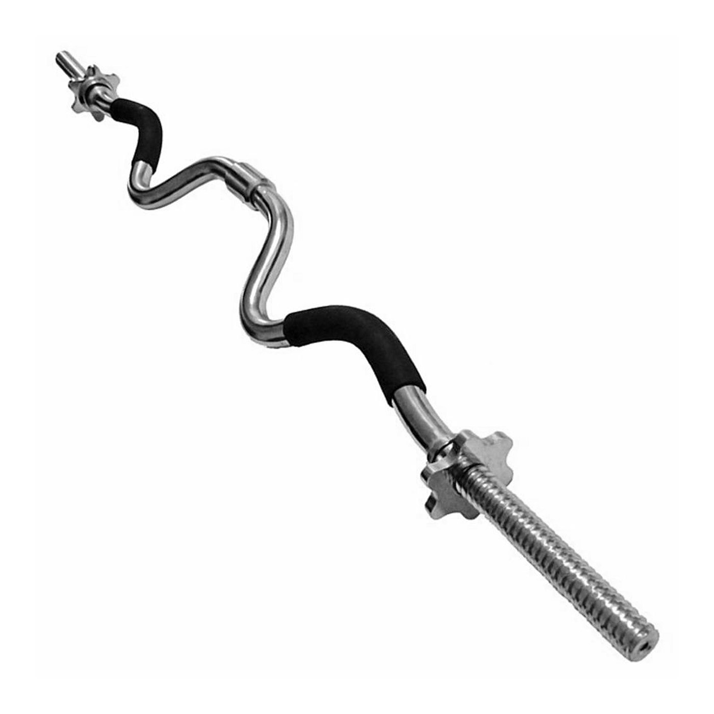 Barra Curva Acero Pesas Discos Fitness Stingray.