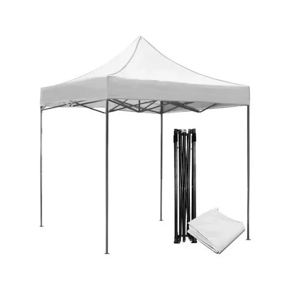 Toldo Blanco Reforzado Tipo Carpa Plegable 3x3m Impermeable