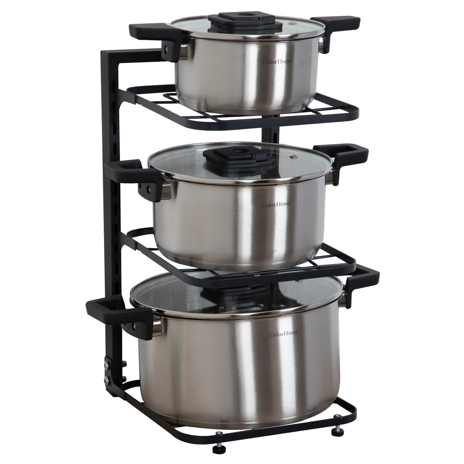 Estante Organizador Para Ollas y Sartenes Cocina 3 Repisas