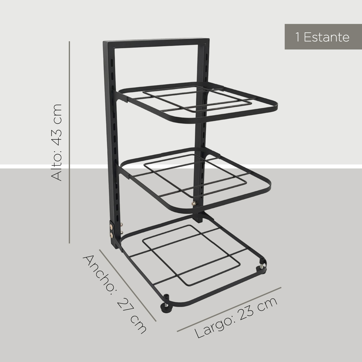 Estante Organizador Para Ollas y Sartenes Cocina 3 Repisas