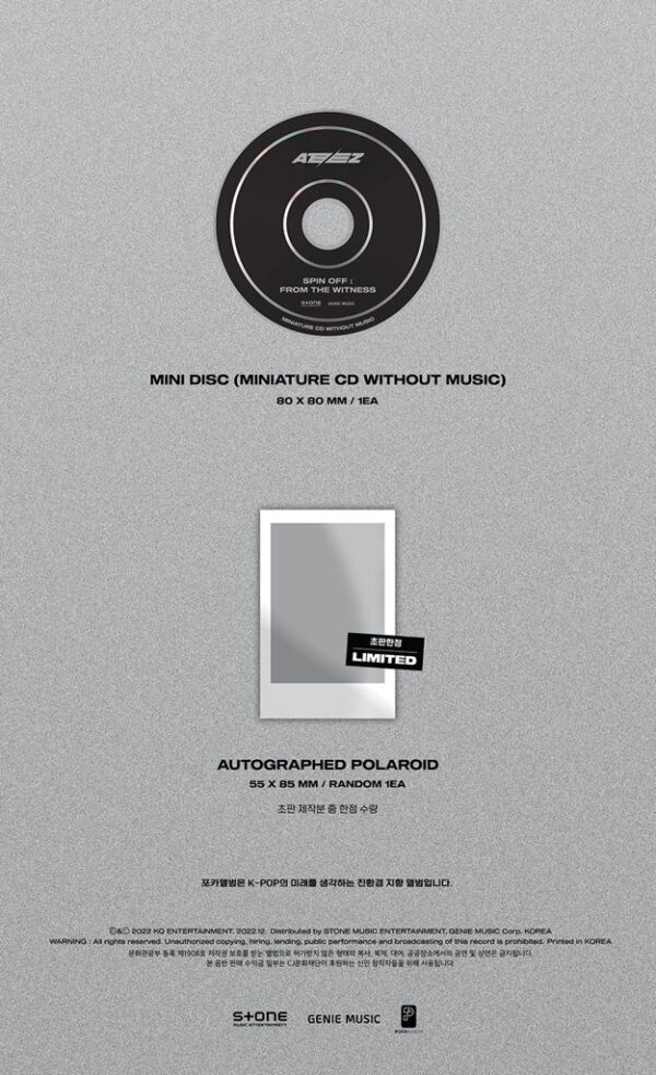 K pop - Ateez - Spin Off: From the Witness Ver. Pocaalbum