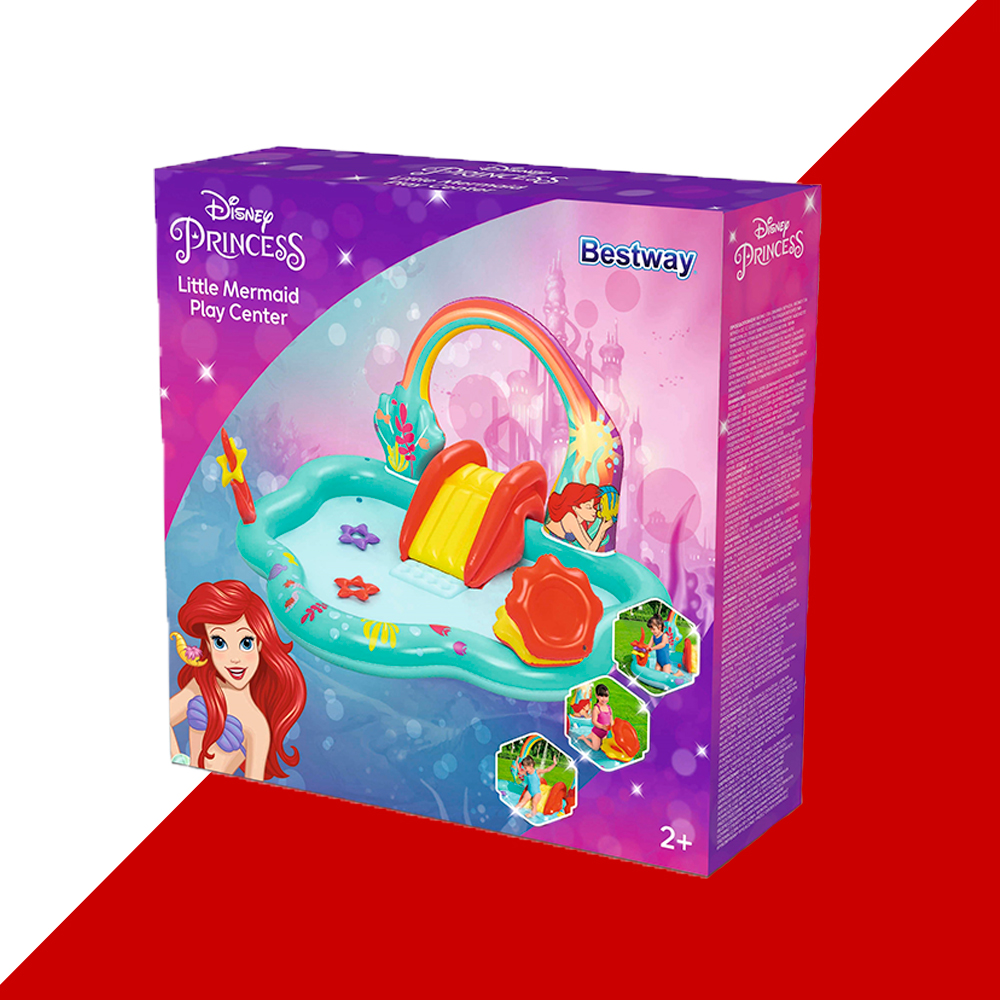 Parque Acuatico Inflable De Sirenita Bestway Con Resbaladilla 221 M