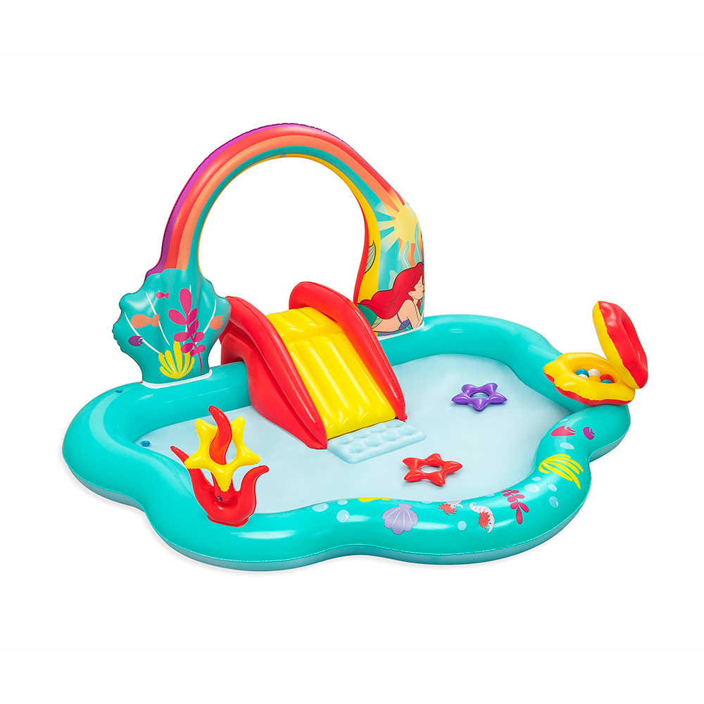 Parque Acuatico Inflable De Sirenita Bestway Con Resbaladilla 221 M