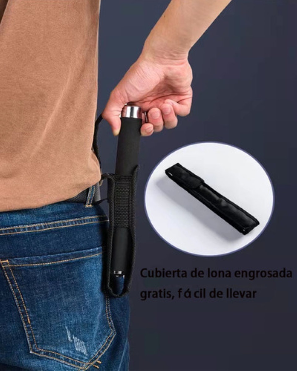Bastón Retráctil Táctico Multifuncional Para Defensa Personal