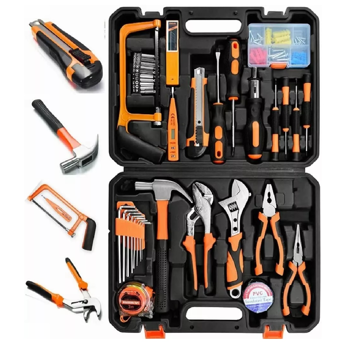 Set Herramientas Manuales Reparación Electricista 100pz