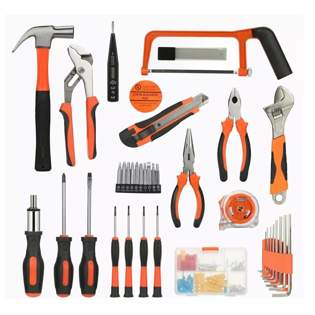 Set Herramientas Manuales Reparación Electricista 100pz