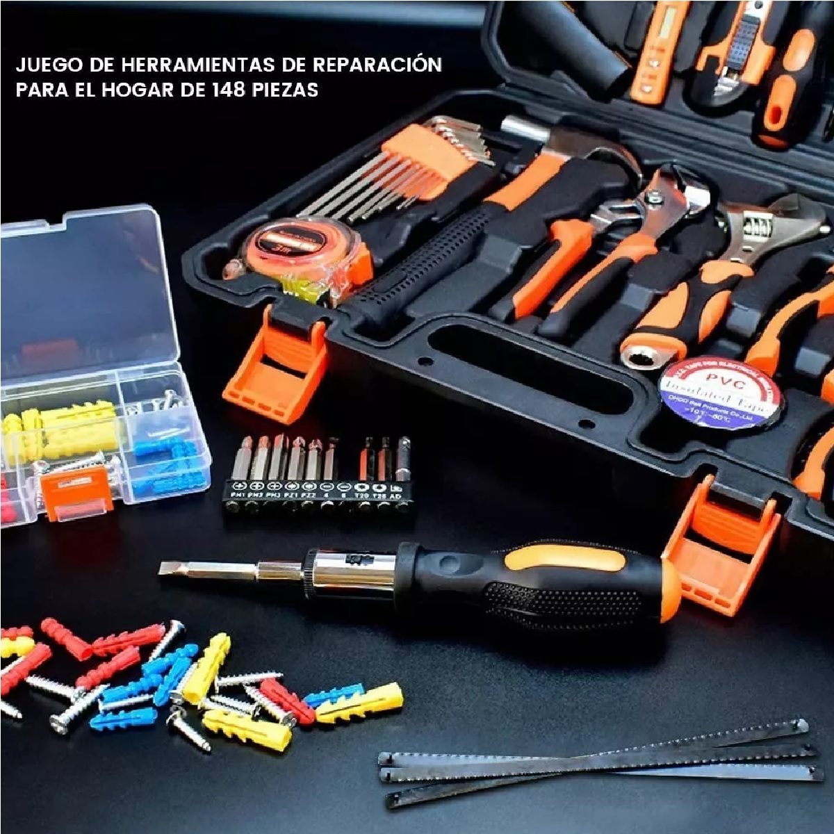 Set Herramientas Manuales Reparación Electricista 100pz