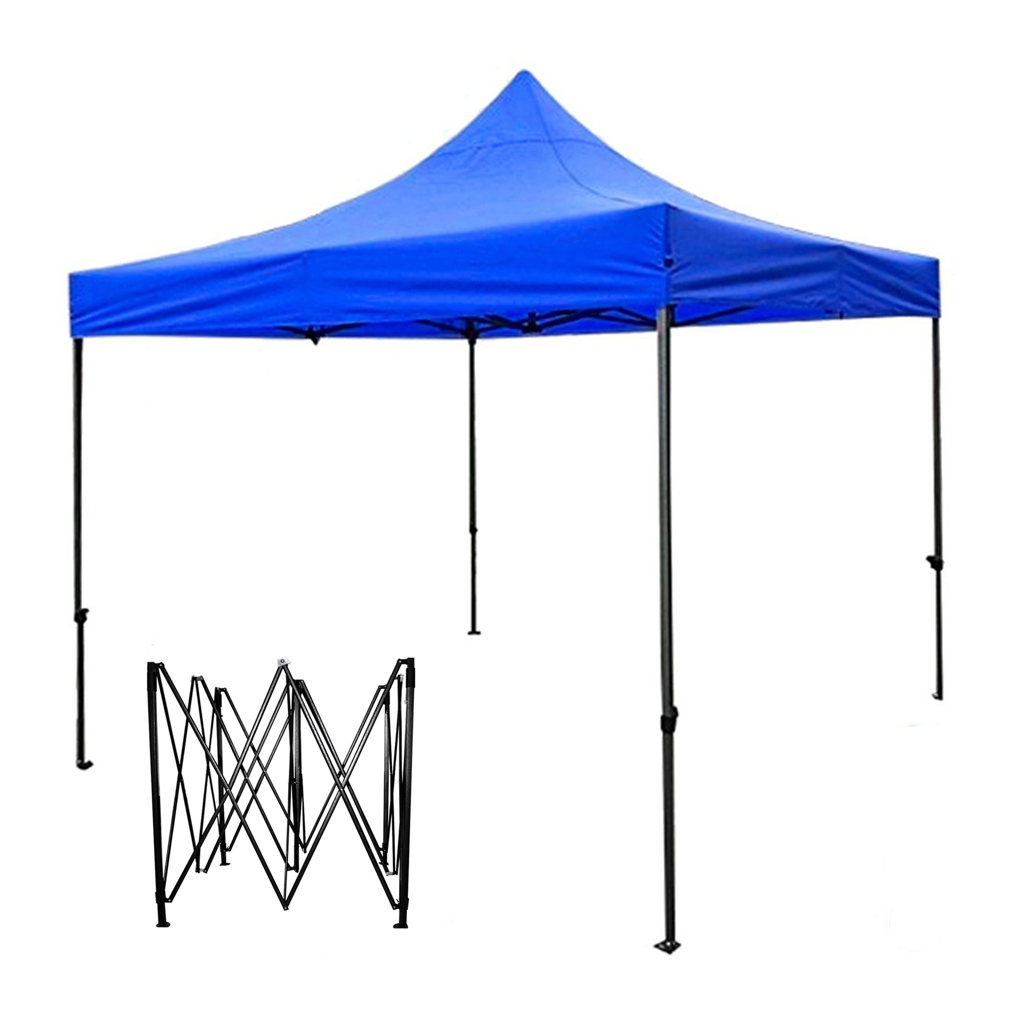 Toldo Azul Reforzado Tipo Carpa Plegable 3x3m Impermeable