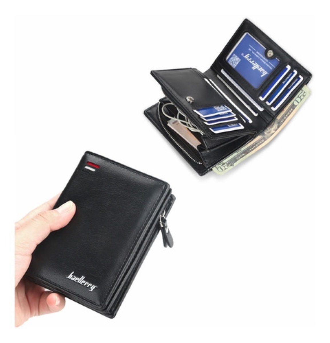 Cartera Mujer Tarjetero De Aluminio Cartera Minimalista Para