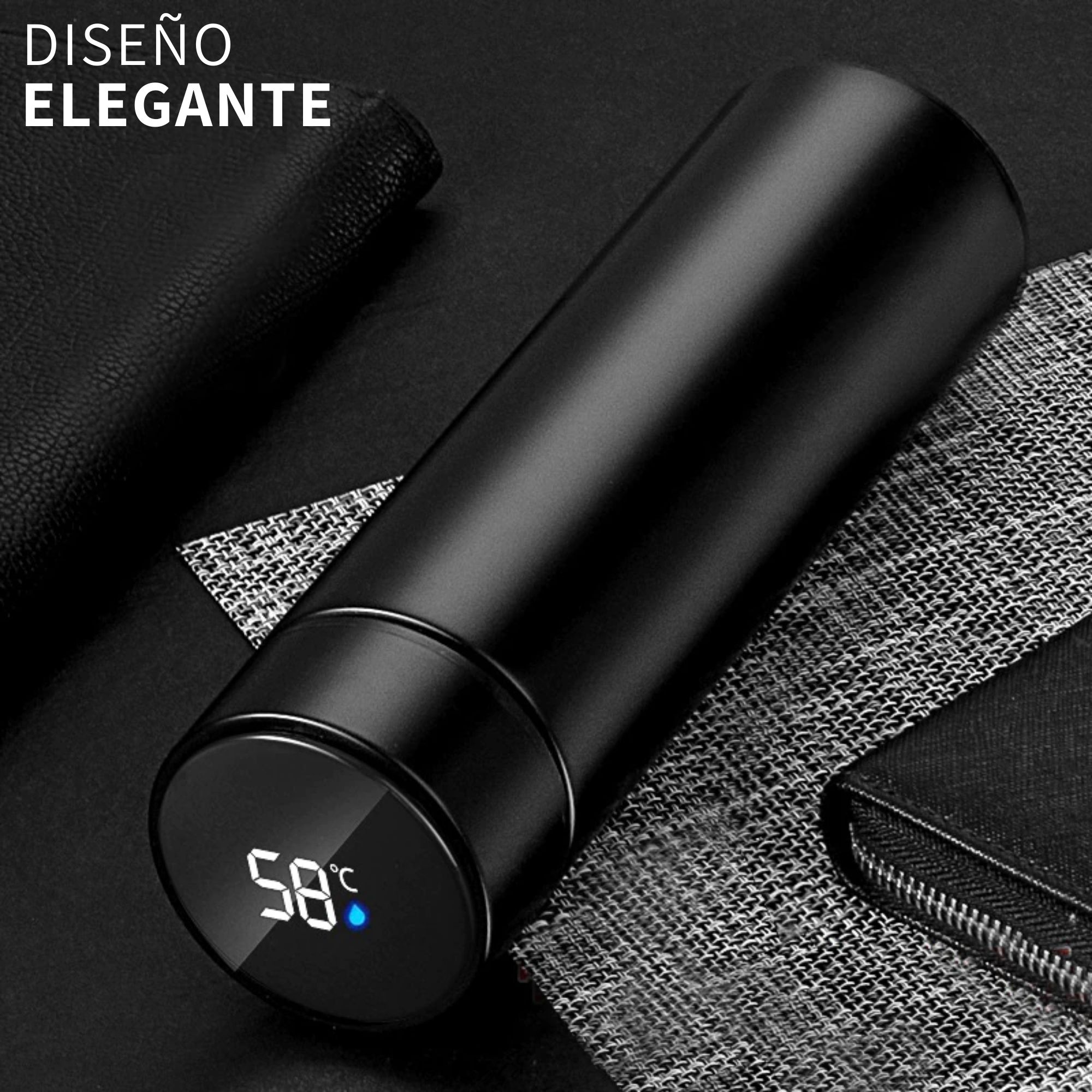 Termo Digital Inteligente Temperatura Acero Inoxidable 500ml