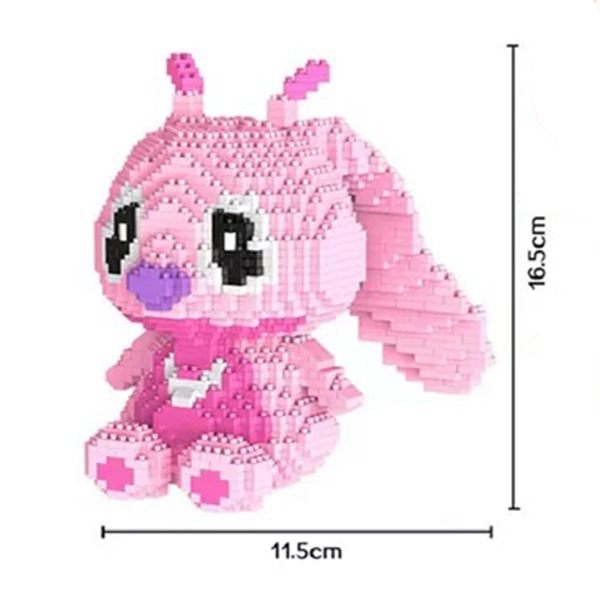 Rompecabezas 3D Mini Bloques Corazón Rosa