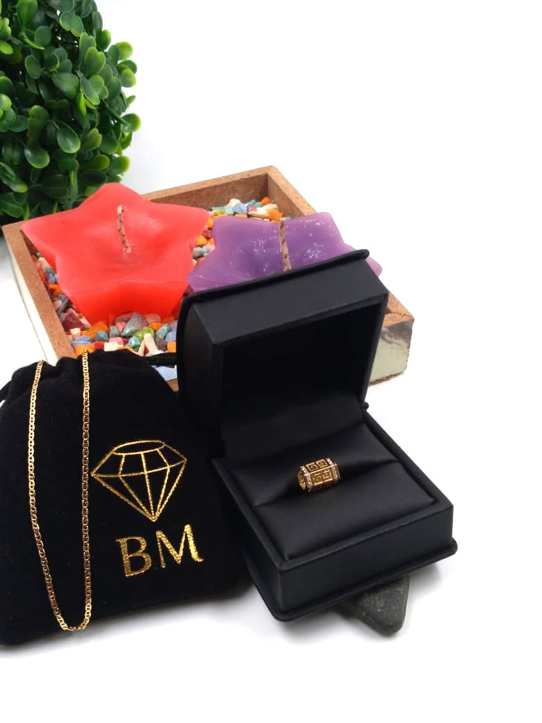 Dije Bijoux Marquise Greca Azteca Oro Turco 10k